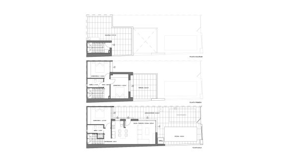 Villa floor plan, 3 bedrooms in Residencial Rosa Morada No. 3 (2D)