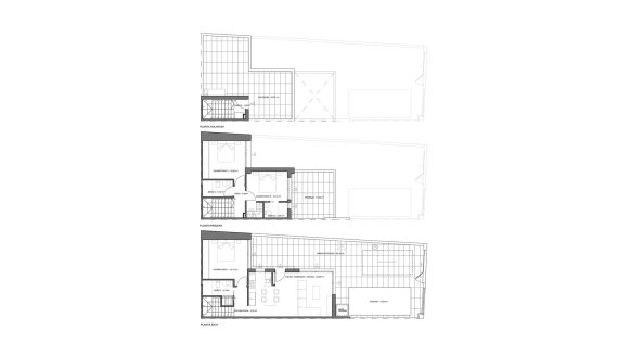 Villa floor plan, 3 bedrooms in Residencial Rosa Morada No. 4 (2D)